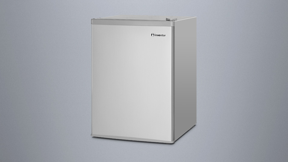 Compact Refrigerator 66l In Silver Colour Inventor Appliances