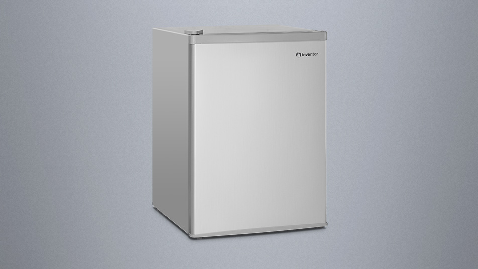 Compact Refrigerator 66l In Silver Colour Inventor Appliances
