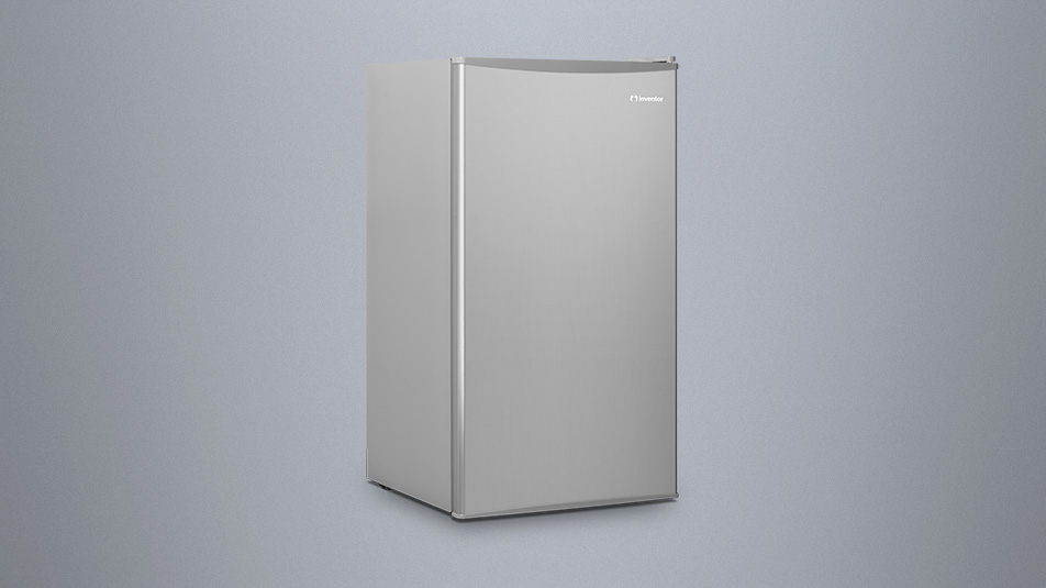 Compact Refrigerator 93L in luxury silver colour - Inventor appliances