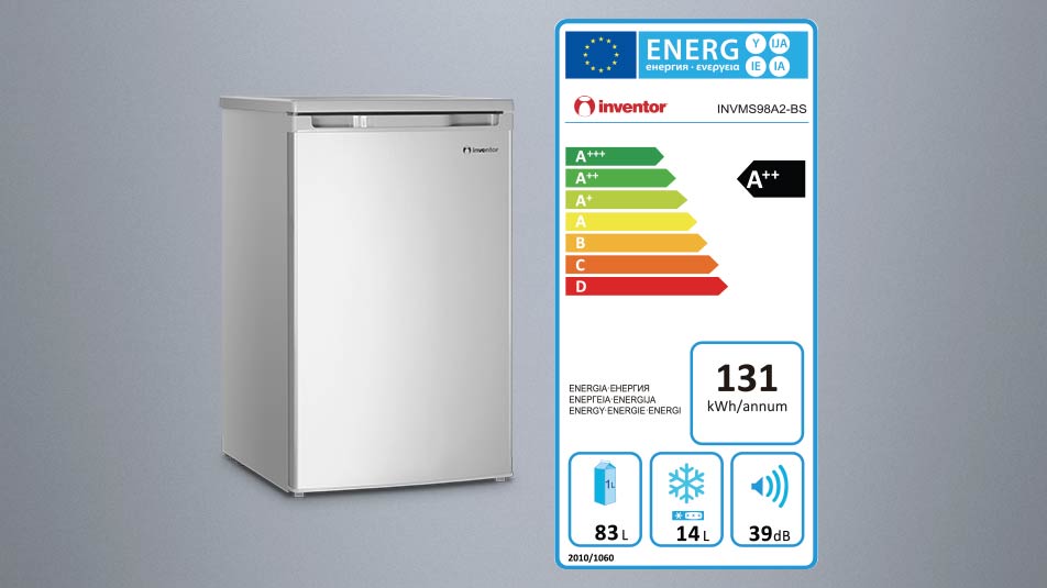 Compact Refrigerator 98l Energy Class A Inventor Appliances