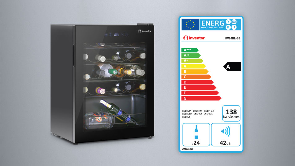 Vino Wine Cooler 66l Led Interior Light And Elegant Glass Door Fridge Inventor Appliances